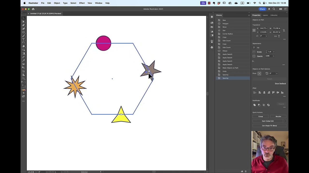 Illustrator - Object on Path