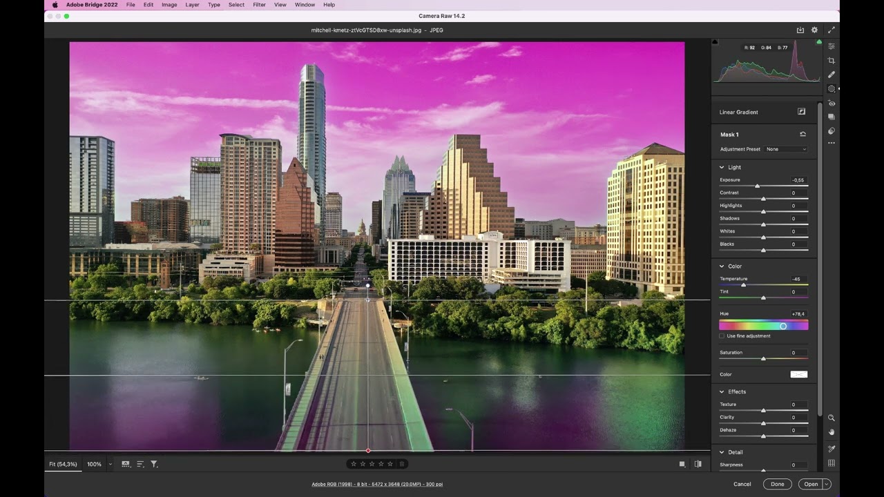 Adobe CameraRaw - Select Sky -Tutorial