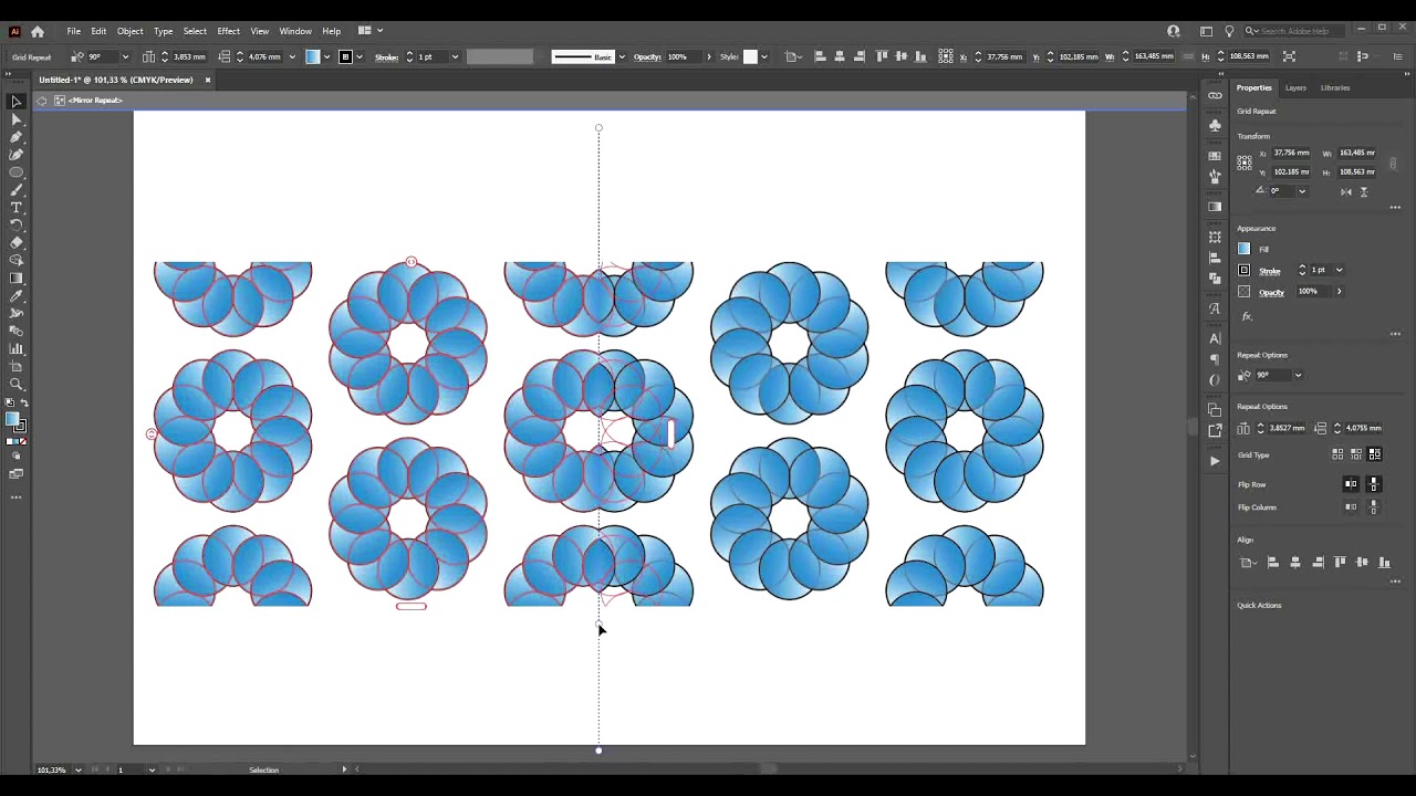 Adobe Illustrator noviteti - Repeat opcije - Tutorial