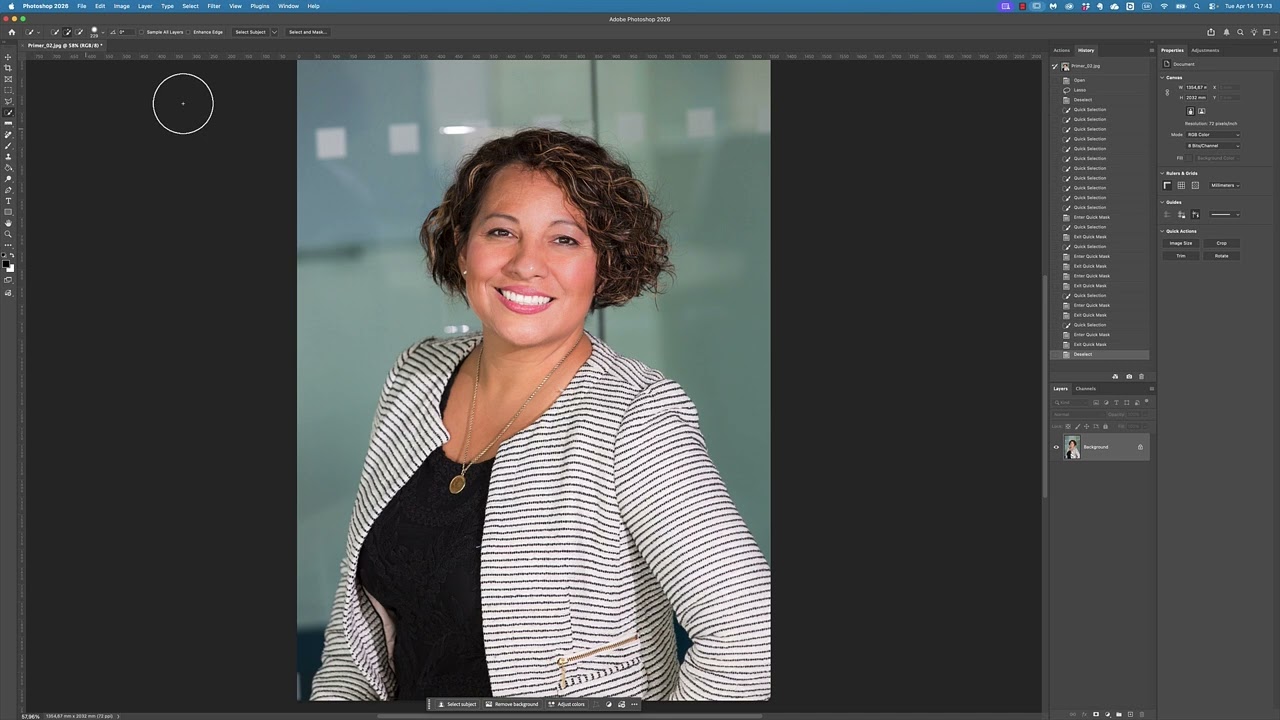 Photoshop 2026 - AI selekcije