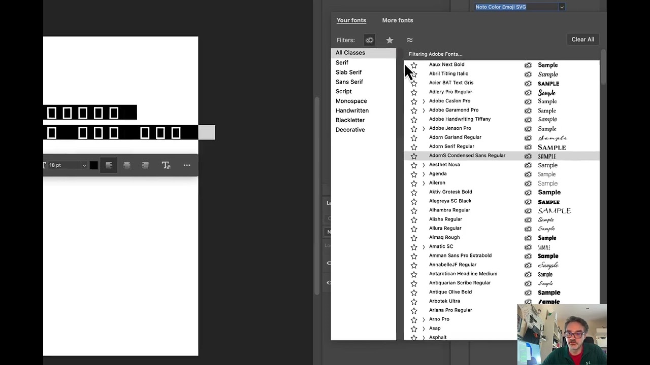 Rad sa tekstom (nabrajanje) - Photoshop 2024