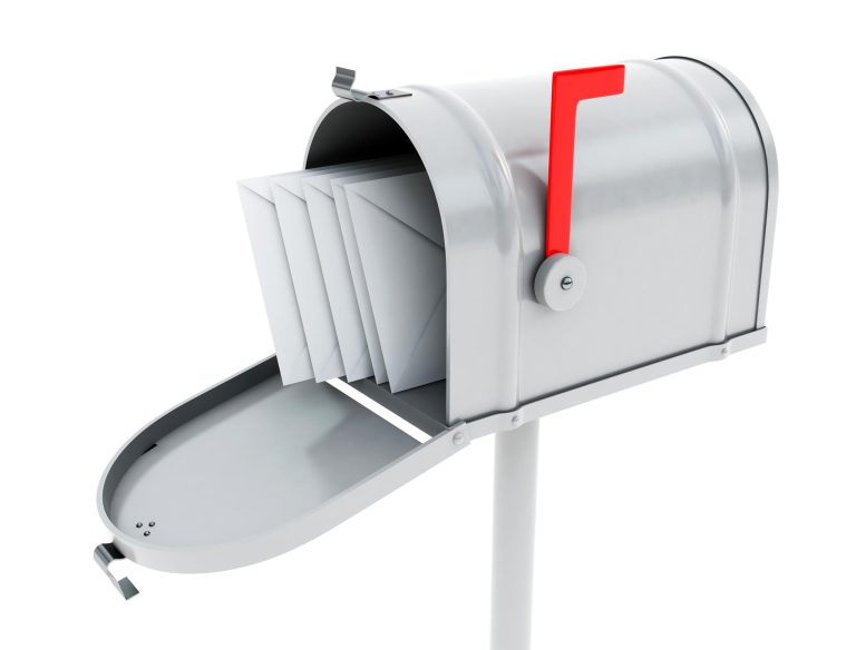 White mailbox
