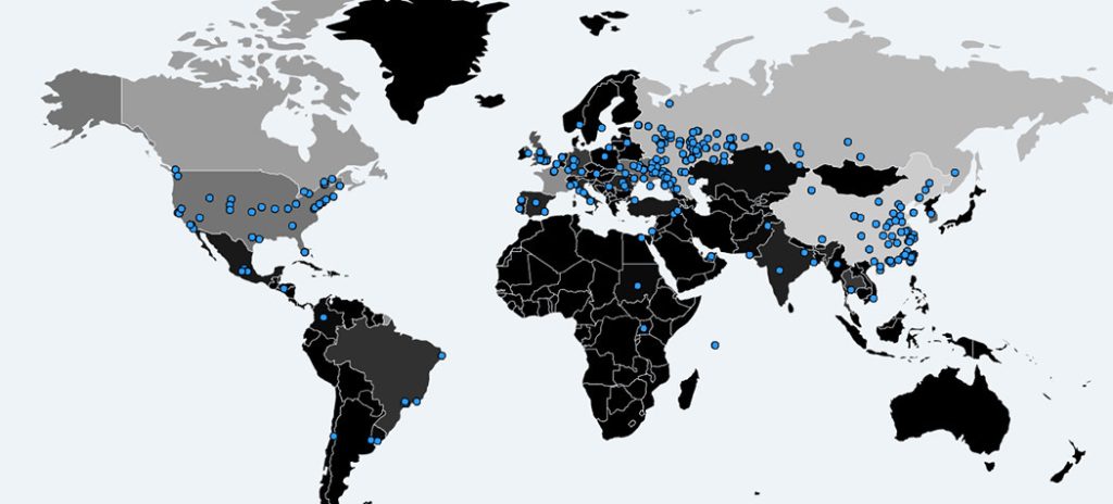 Wannacry prevelence map