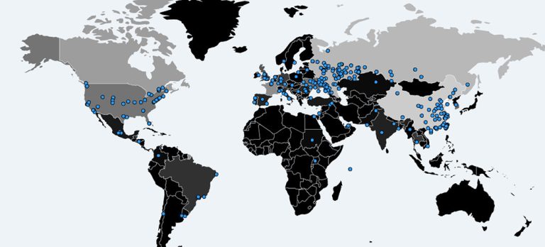 Wannacry prevelence map