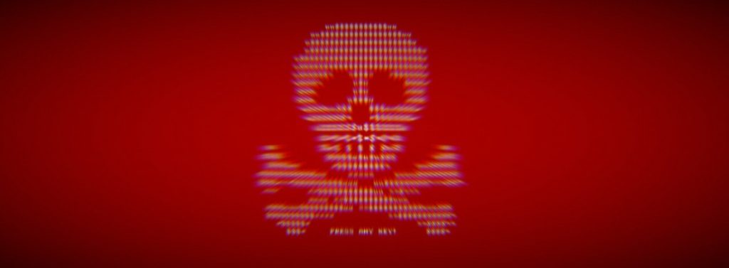 Petya ransomware skull