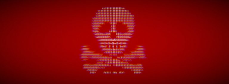 Petya ransomware skull