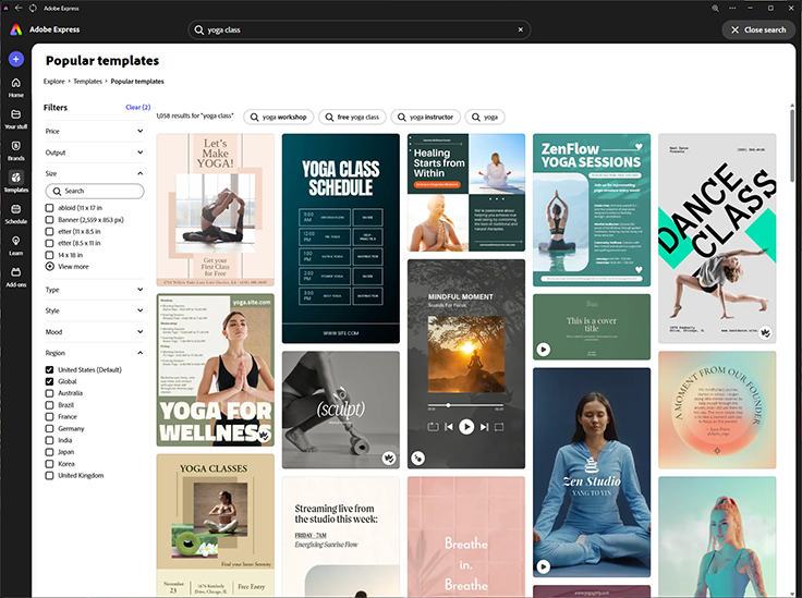 Adobe Express - templates